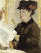 Edouard Manet Femme lisant oil painting on canvas